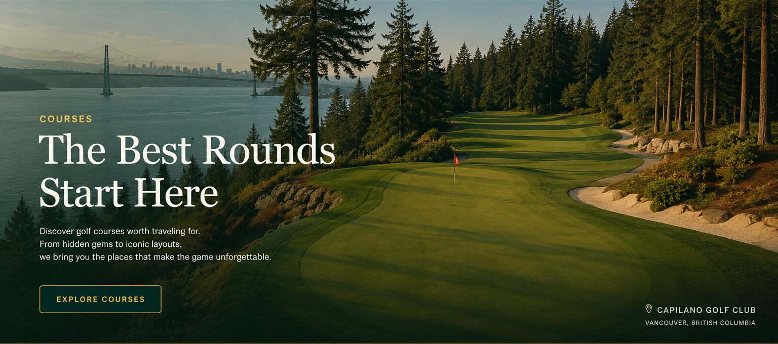 ForeBangers editorial course page featuring Capilano Golf Club